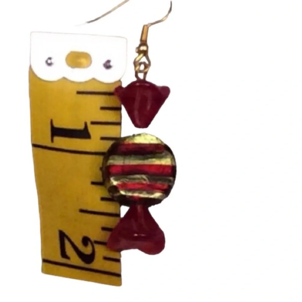 HANDCRAFTED Holiday CHRISTMAS CANDY Earrings